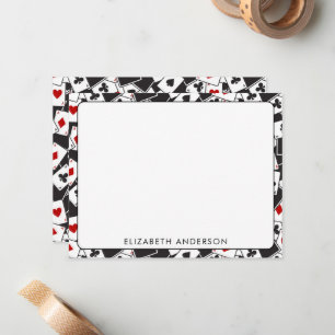 Mitteilungskarten zum Spielen von Kartenmustern