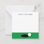 Mitteilungskarten zum Thema Golf für Golfspieler (Vorderseite)