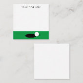 Mitteilungskarten zum Thema Golf für Golfspieler (Vorne/Hinten)