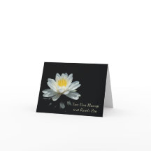 Mitteilungskarten zur Floating-Lotus-Blume