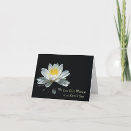 Mitteilungskarten zur Floating-Lotus-Blume
