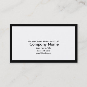 Mitteinfo mit Grenze Visitenkarte