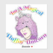 Mittel 6" x 6" Vinyl-Aufkleber, kundenspezifisch g Aufkleber (Blatt)