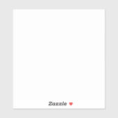 Mittel 6x6 Vinyl Sticker - Ihre Kunst hinzufügen (Blatt)