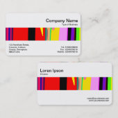 Mittel Band - Abstrakte Farben 02 Visitenkarte (Vorne/Hinten)