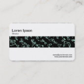 Mittel Band - Abstrakte, rauchige Fragmente Visitenkarte (Rückseite)