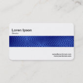 Mittel Band - Elektrischer Regen blau Visitenkarte (Rückseite)