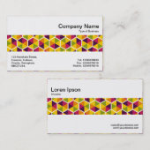 Mittel Band - Hexagonales Muster 01 Visitenkarte (Vorne/Hinten)