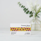 Mittel Band - Hexagonales Muster 01 Visitenkarte (Stehend Vorderseite)