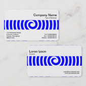 Mittel Band - Spiral - Blau Visitenkarte (Vorne/Hinten)