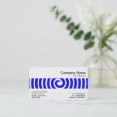 Mittel Band - Spiral - Blau Visitenkarte (Stehend Vorderseite)