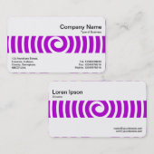 Mittel Band - Spiral - Lila Visitenkarte (Vorne/Hinten)