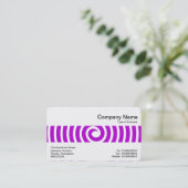 Mittel Band - Spiral - Lila Visitenkarte (Stehend Vorderseite)