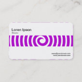 Mittel Band - Spiral - Lila Visitenkarte (Rückseite)