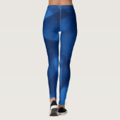 Mittel- bis Dunkelblau Gemustert Leggings (Rückseite)