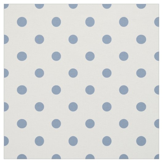Mittel Blue Polka Dots Stoff (Muster)