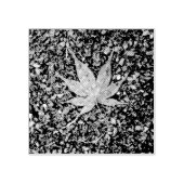 Mittel: Briefmarke aus Ahornleder Gummistempel (Prägung)