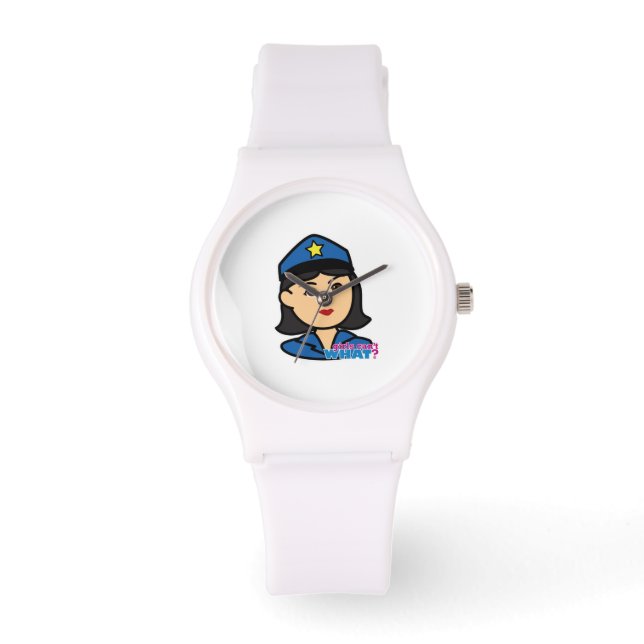 Mittel der Polizeichefin Armbanduhr (Vorderseite)