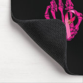Mittel-Finger-Fluch Word Brustkrebs Brustdrüse Mousepad (Ecke)