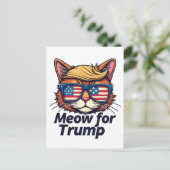 Mittel für Trump, um die Katzen wieder sicher zu m Postkarte (Stehend Vorderseite)