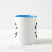 Mittel Text HELLBLAU Combo 11oz Individueller Fußb Tasse (Zentrum)