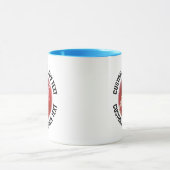 Mittel Text HELLBLAU Combo 11oz Kundenspezifisches Tasse (Zentrum)