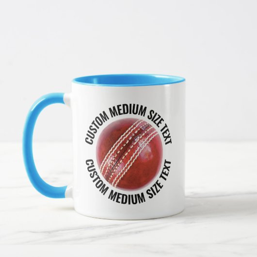 Mittel Text HELLBLAU Combo 11oz Kundenspezifisches Tasse (Links)