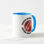 Mittel Text HELLBLAU Combo 11oz Kundenspezifisches Tasse (VorderseiteRechts)