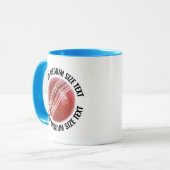 Mittel Text HELLBLAU Combo 11oz Kundenspezifisches Tasse (Vorderseite Links)