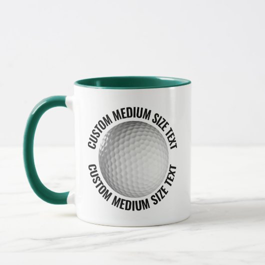 Mittel Text JÄGERGRÜN Kombination 11oz Individuell Tasse (Links)