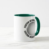 Mittel Text JÄGERGRÜN Kombination 11oz Individuell Tasse (VorderseiteRechts)