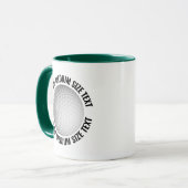 Mittel Text JÄGERGRÜN Kombination 11oz Individuell Tasse (Vorderseite Links)