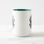 Mittel Text JÄGERGRÜN Kombination 15oz Benutzerdef Tasse (Zentrum)