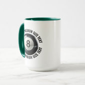 Mittel Text JÄGERGRÜN Kombination 15oz Benutzerdef Tasse (Vorderseite Links)