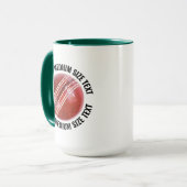 Mittel Text JÄGERGRÜN Kombination 15oz Individuell Tasse (Vorderseite Links)