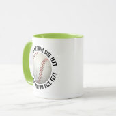 Mittel Text LIME GRÜN Combo 11oz Benutzerdefiniert Tasse (Vorderseite Links)