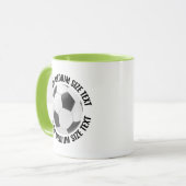 Mittel Text LIME GRÜN Combo 11oz Benutzerdefiniert Tasse (Vorderseite Links)