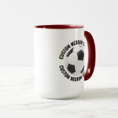 Mittel Text MAROON Combo 15oz Kundenspezifischer F Tasse (VorderseiteRechts)