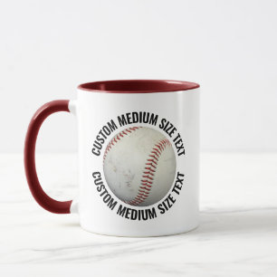 Mittel Text MAROON Kombi 11oz Kundenspezifischer B Tasse