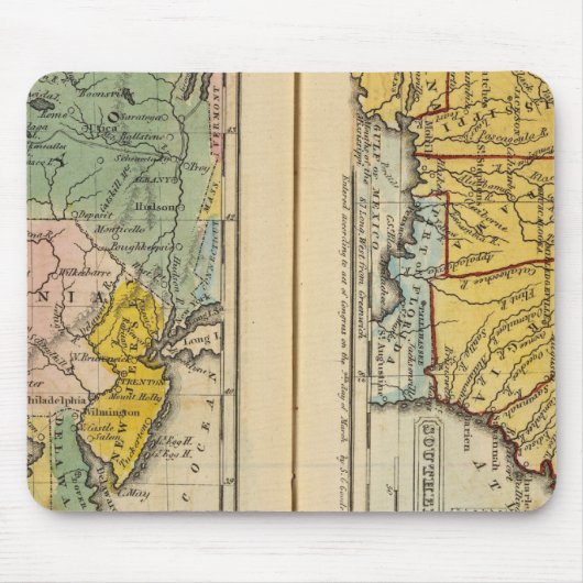 Mittel- und Südliche Staaten Mousepad (Vorne)
