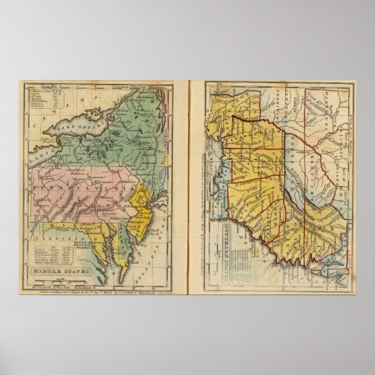 Mittel- und Südliche Staaten Poster (Vorne)