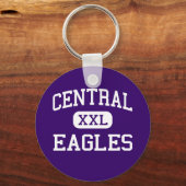 Mitteladler - Oberschule Omaha Nebraska Schlüsselanhänger (Vorderseite)