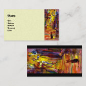 MITTELALLEIN MIT NACHT IN FLORENZPERLE VISITENKARTE (Vorne/Hinten)