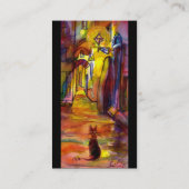 MITTELALLEIN MIT NACHT IN FLORENZPERLE VISITENKARTE (Rückseite)