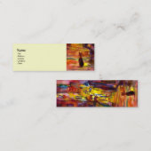 MITTELALLEIN NACH NACHT IN FLORENZ MINI VISITENKARTE (Vorne/Hinten)