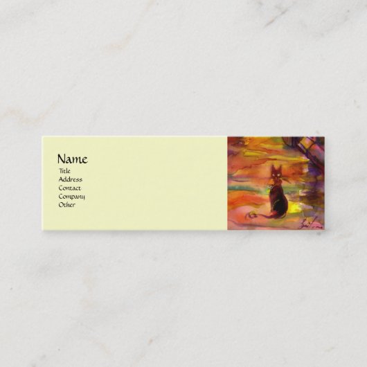 MITTELALLEIN NACH NACHT IN FLORENZ MINI VISITENKARTE (Vorderseite)