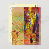 MITTELALLEIN NACH NACHT IN FLORENZ POSTKARTE (Vorne/Hinten)