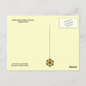 MITTELALLEIN NACH NACHT IN FLORENZ schwarz Postkarte (Rückseite)