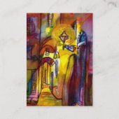 MITTELALLEIN NACH NACHT IN FLORENZ VISITENKARTE (Rückseite)