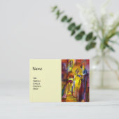 MITTELALLEIN NACH NACHT IN FLORENZ VISITENKARTE (Stehend Vorderseite)